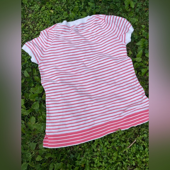 Pink and cream striped sweater - Picture 2 of 3